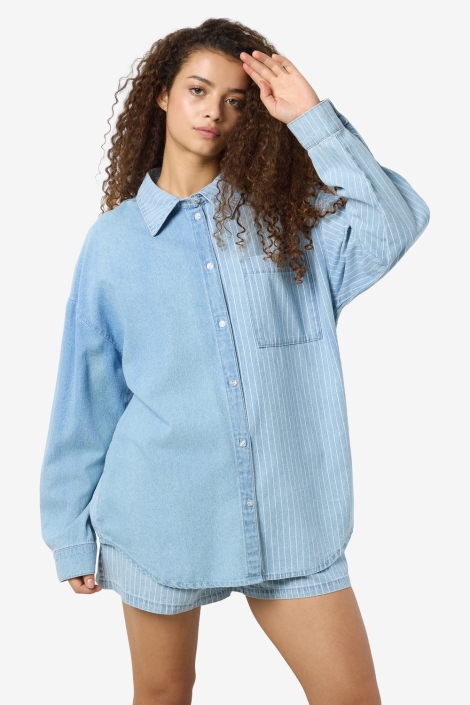 Noisy may nmkatri l/s oversize str shrt bs006